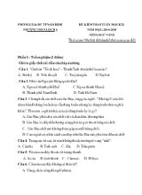 Đề kiểm tra 8 tuần học kì I. Năm học 2014-2015 môn Ngữ văn 8 - Trường THCS Lộc Hạ